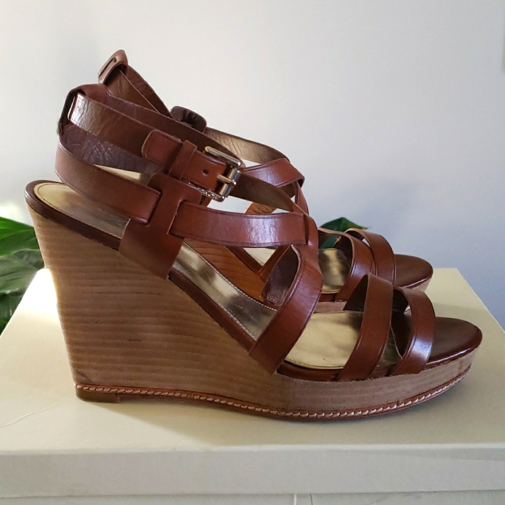 COACH Macy Vachetta Cowboy Wedge